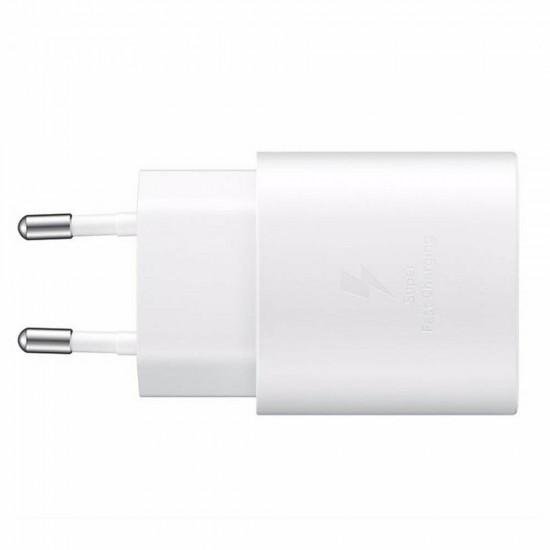 Samsung  Wall Charger (EP TA800EWE)  Type C, Fast Charging, 25W, 3A  White (Bulk Packing)