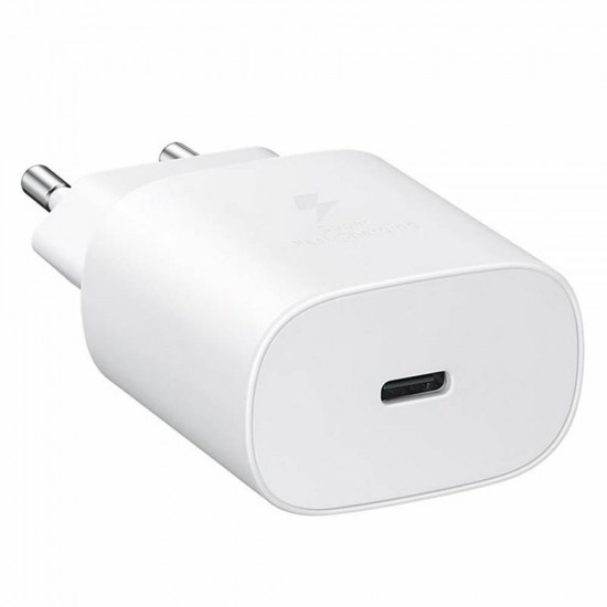 Samsung  Wall Charger (EP TA800EWE)  Type C, Fast Charging, 25W, 3A  White (Bulk Packing)