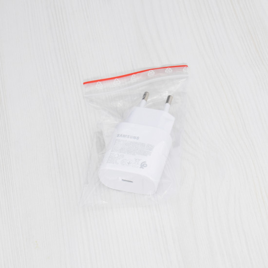 Samsung  Wall Charger (EP TA800EWE)  Type C, Fast Charging, 25W, 3A  White (Bulk Packing)