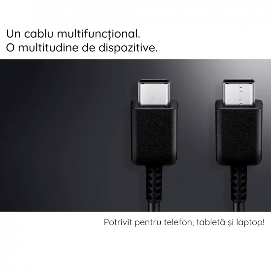 Samsung  Data Cable (EP DX310JWE)  Type C to Type C Fast Charging 3A, 1.8m  White (Bulk Packing)