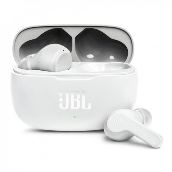 JBL  Wireless Earbuds (Wave 200)  Bluetooth 5.0, True Wireless, Microphone, Voice Assistant, Siri  White