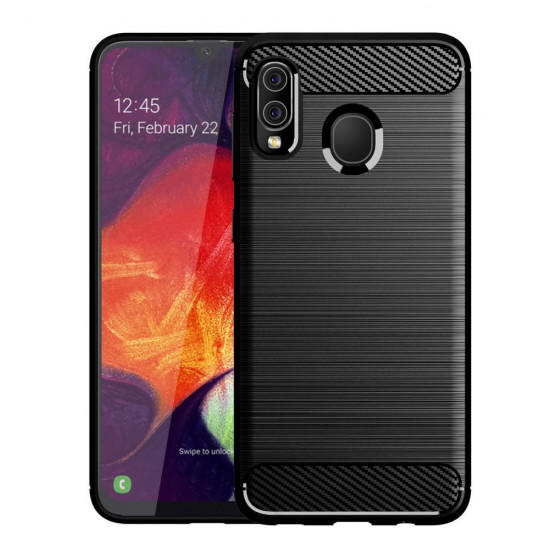 Techsuit  Carbon Silicone  Samsung Galaxy A20e  Black