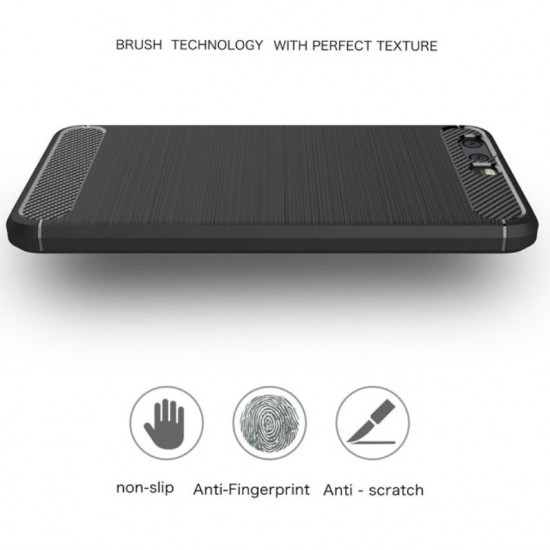 Techsuit  Carbon Silicone  Huawei P10  Black