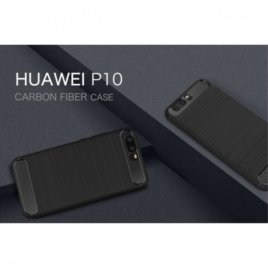 Techsuit  Carbon Silicone  Huawei P10  Black