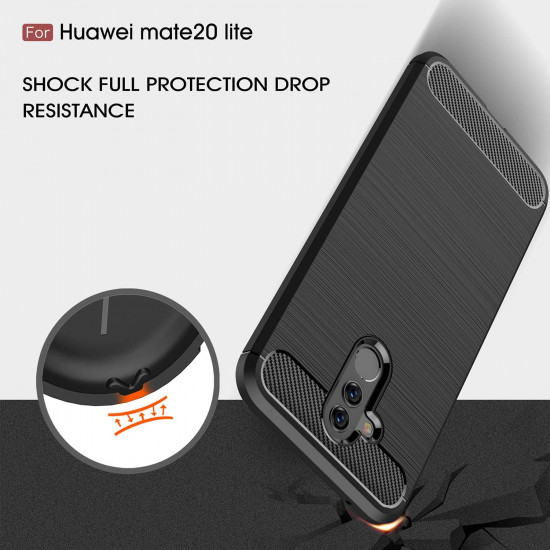 Techsuit  Carbon Silicone  Huawei Mate 20 lite  Black