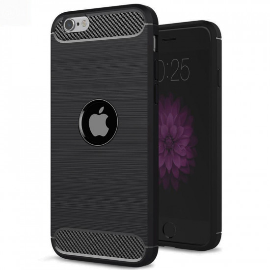 TechSuit  Carbon Silicone  iPhone SE 2, SE 2020 / SE 3, SE 2022  Black