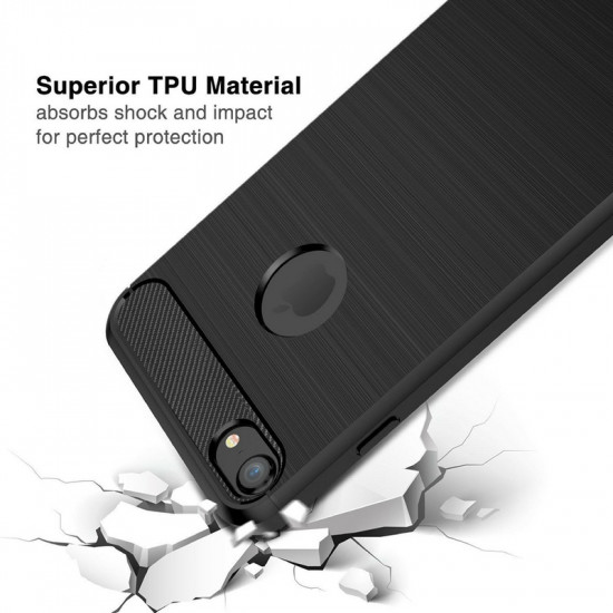 TechSuit  Carbon Silicone  iPhone SE 2, SE 2020 / SE 3, SE 2022  Black