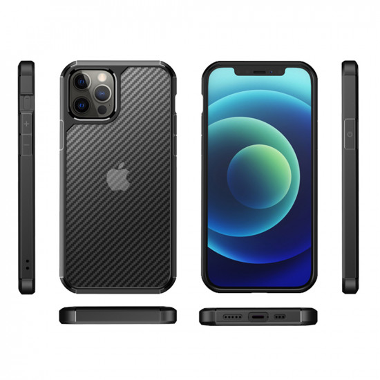 Techsuit  CarbonFuse  iPhone 12 Pro Max  Black