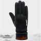 Techsuit  Touchscreen Gloves Suede (ST0009)  PU Leather, Plush Interior  Black