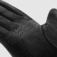 Techsuit  Touchscreen Gloves Suede (ST0009)  PU Leather, Plush Interior  Black