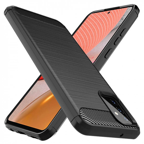 Techsuit  Carbon Silicone  Samsung Galaxy A72 4G / A72 5G  Black