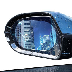Techsuit  Rainproof Film (2 pack)  for Car Rear View Mirror, 95x135mm  Transparent