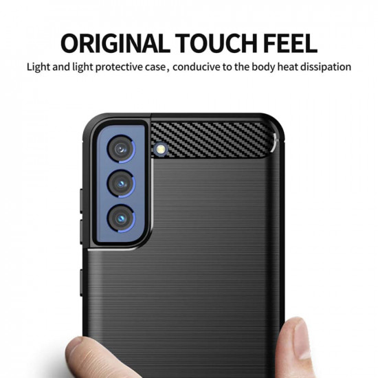 Techsuit  Carbon Silicone  Samsung Galaxy S21 FE  Black