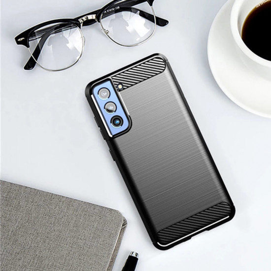 Techsuit  Carbon Silicone  Samsung Galaxy S21 FE  Black