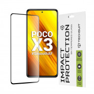 Techsuit  111D Full Cover / Full Glue Glass  Xiaomi Poco X3 / Poco X3 NFC / Poco X3 Pro  Black