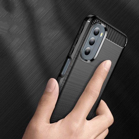 Techsuit Carbon Silicone Motorola Moto G31 4G / Moto G41 4G Black Techsuit Carbon Silicone Motorola Moto G31 4G / Moto G41 4G Black