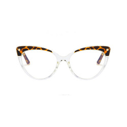 Techsuit  Anti Blue Light Glasses Reflex TR90 (F93308)  Cat Eye  Clear / Leopard