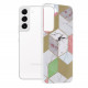 Techsuit Marble Series Samsung Galaxy S22 Purple Hex Techsuit Marble Series Samsung Galaxy S22 Purple Hex