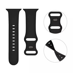 Techsuit  Watchband (W031)  Apple Watch 1/2/3/4/5/6/7/8/9/SE/SE 2 (38/40/41mm)  Black