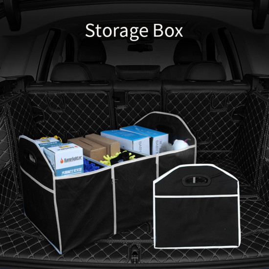 Techsuit  Car Organizer (CO F1)  Foldable Trunk Storage Box (L50xW32.5xH32.5cm)  Black