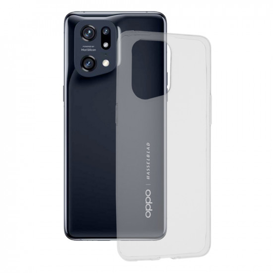 Techsuit  Clear Silicone  Oppo Find X5 Pro 5G  Transparent