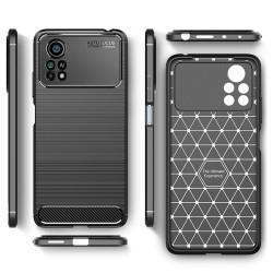 Techsuit  Carbon Silicone  Xiaomi Poco X4 Pro 5G  Black