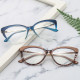 Techsuit Anti Blue Light Glasses Reflex Metal (F5018 C4) Cat Eye Nude Techsuit Anti Blue Light Glasses Reflex Metal (F5018 C4) Cat Eye Nude