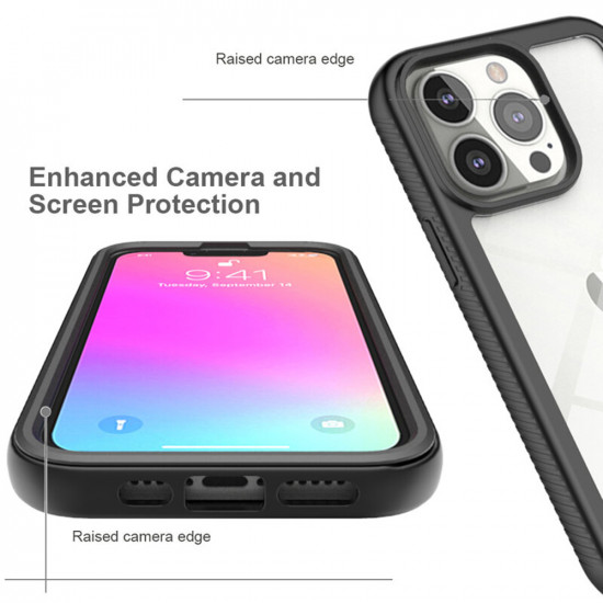 Techsuit  Defense360 Pro + Screen Protector  iPhone 14 Pro  Black
