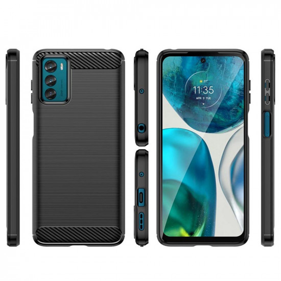 Techsuit  Carbon Silicone  Motorola Moto G42  Black