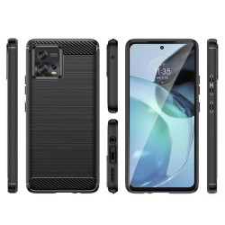 Techsuit  Carbon Silicone  Motorola Moto G72  Black