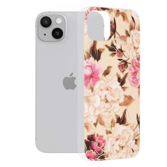 Techsuit Marble Series iPhone 14 Plus Mary Berry Nude Techsuit Marble Series iPhone 14 Plus Mary Berry Nude