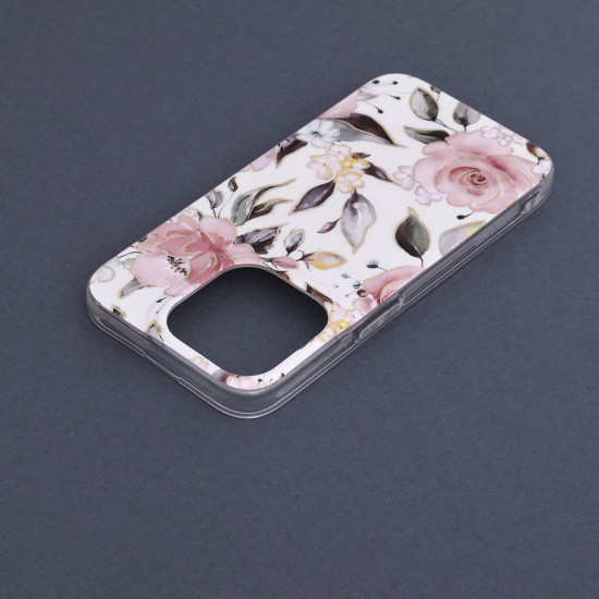 Techsuit Marble Series iPhone 14 Pro Chloe White Techsuit Marble Series iPhone 14 Pro Chloe White