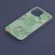 Techsuit Marble Series iPhone 14 Pro Max Green Hex Techsuit Marble Series iPhone 14 Pro Max Green Hex