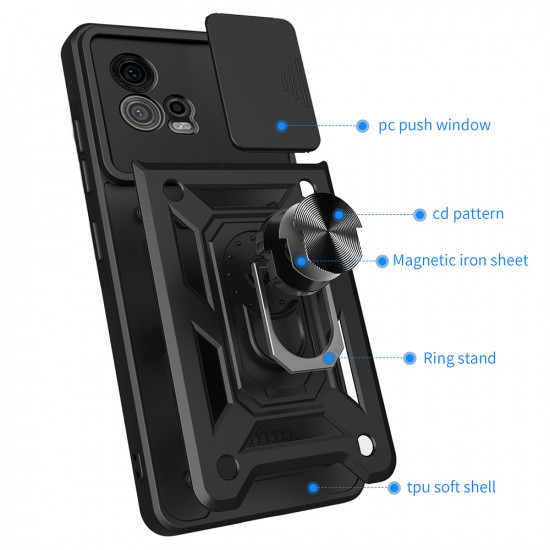 Techsuit  CamShield Series  Motorola Moto G72  Black