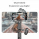 Techsuit  Gimbal Mini Selfie Stick (Q09)  Stabilizer Tripod with LED Light and Bluetooth Remote Control, 70cm  Black