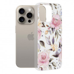 Techsuit  Marble Series  iPhone 15 Pro Max  Chloe White