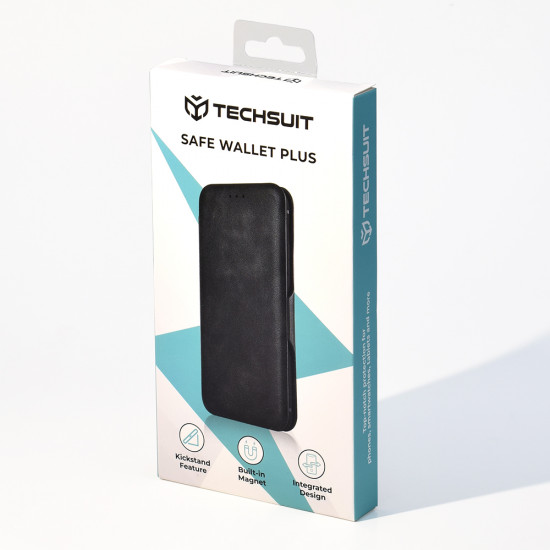 Techsuit Safe Wallet Plus iPhone 15 Pro Max Black Techsuit Safe Wallet Plus iPhone 15 Pro Max Black