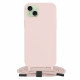 Techsuit  Crossbody Lanyard  iPhone 15 Plus  Pink
