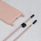 Techsuit  Crossbody Lanyard  iPhone 15 Plus  Pink