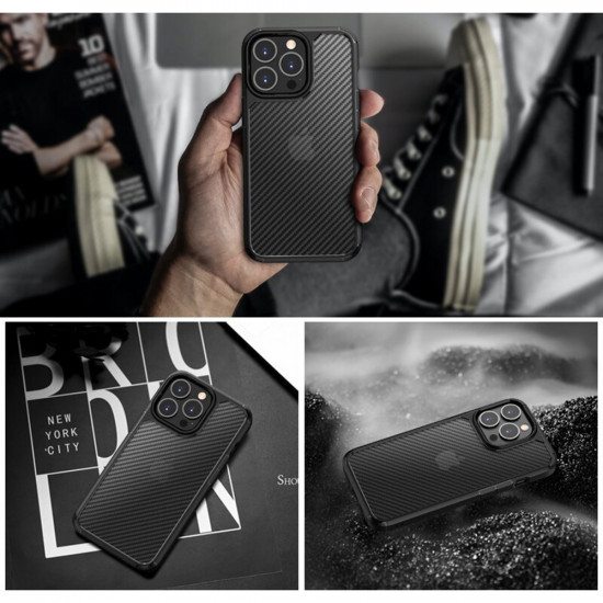 Techsuit  CarbonFuse  iPhone 15 Pro Max  Black