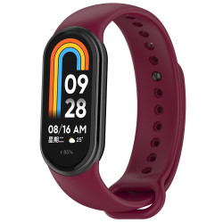 Techsuit  Watchband (W014)  Xiaomi Mi Band 8 / 8 NFC  Wine Red