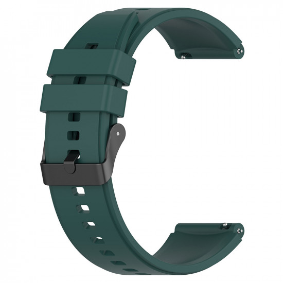 Techsuit  Watchband 20mm (W026)  Samsung Galaxy Watch 4/5/Active 2, Huawei Watch GT 3 (42mm)/GT 3 Pro (43mm)  Dark Green