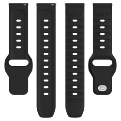 Techsuit  Watchband 20mm (W050)  Samsung Galaxy Watch 4/5/Active 2, Huawei Watch GT 3 (42mm)/GT 3 Pro (43mm)  Black Techsuit  Watchband 20mm (W050)  Samsung Galaxy Watch 4/5/Active 2, Huawei Watch GT 3 (42mm)/GT 3 Pro (43mm)  Black