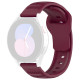 Techsuit  Watchband 20mm (W050)  Samsung Galaxy Watch 4/5/Active 2, Huawei Watch GT 3 (42mm)/GT 3 Pro (43mm)  Bordeaux