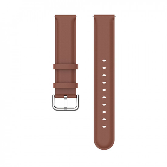 Techsuit  Watchband 20mm (W007PU)  Samsung Galaxy Watch 4/5/Active 2, Huawei Watch GT 3 (42mm)/GT 3 Pro (43mm)  Brown