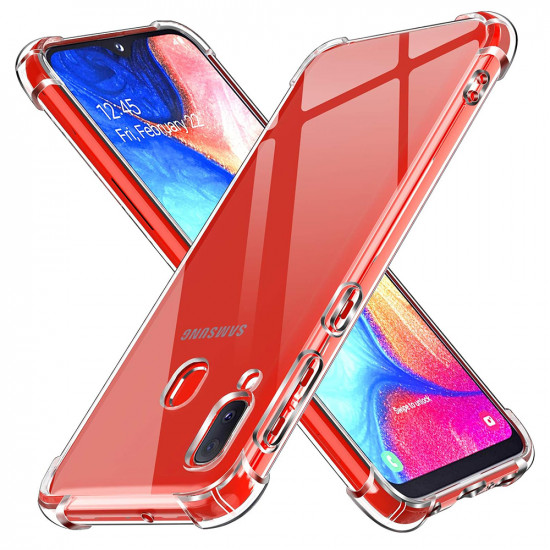 Techsuit  Shockproof Clear Silicone  Samsung Galaxy A20e  Clear