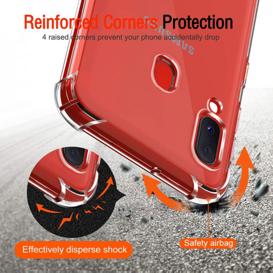 Techsuit  Shockproof Clear Silicone  Samsung Galaxy A20e  Clear