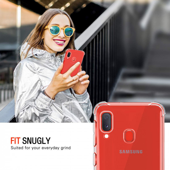 Techsuit  Shockproof Clear Silicone  Samsung Galaxy A20e  Clear