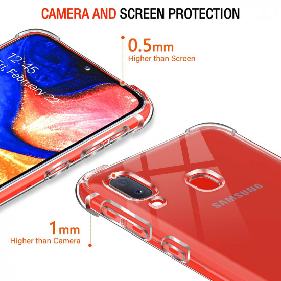 Techsuit  Shockproof Clear Silicone  Samsung Galaxy A20e  Clear