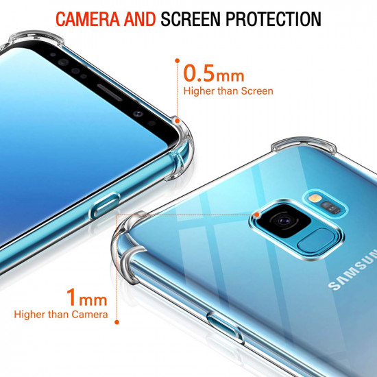 Techsuit Shockproof Clear Silicone Samsung Galaxy S9 Clear Techsuit Shockproof Clear Silicone Samsung Galaxy S9 Clear